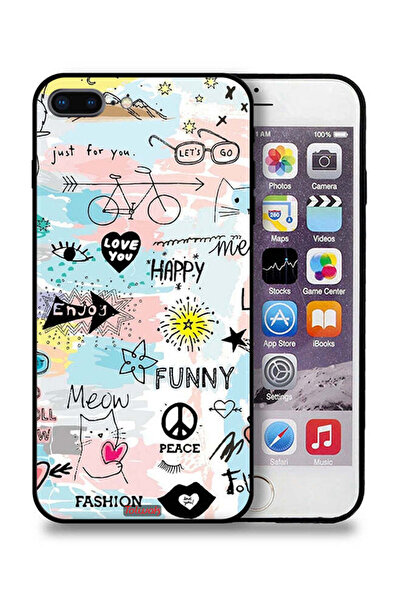 Tolwak غطاء حماية لجهاز Apple iPhone 7 Plus مطبوع عليه Love You