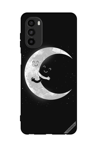 Covernex غطاء حماية لهاتف موتورولا موتو جي 82 مع عناق القمر والسماء المظلمة