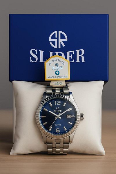 essentialneedsforall SLIDER Chronograph – Water-Resistant Stainless Steel Luxury Watch