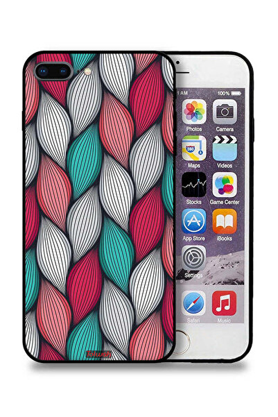 Tolwak غطاء حماية بنقشة ريش لهاتف Apple iPhone 7 Plus