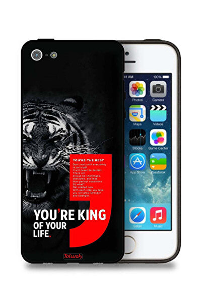 Tolwak جراب حماية لجهاز Apple iPhone 5/5s/SE أنت ملك حياتك