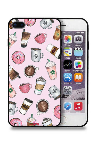 Tolwak جراب حماية لجهاز Apple iPhone 7 Plus - فن محبي القهوة