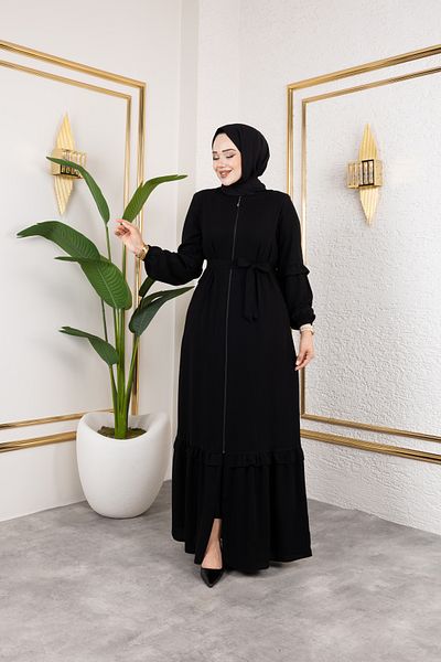 Butik Medina Silk Ruffle Detail Feracce