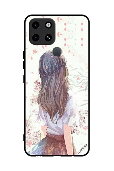 Covernex غطاء حماية لهاتف إنفينيكس سمارت 6 - فتاة لطيفة في تفكير عميق