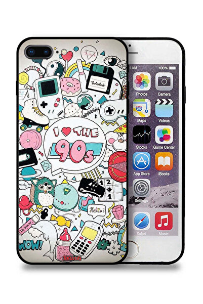 Tolwak جراب حماية لجهاز Apple iPhone 7 Plus - أحب التسعينيات