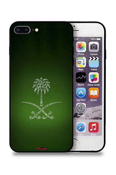 Tolwak غطاء حماية لجهاز آيفون 7 بلس من آبل، لافتة المملكة العربية السعودية ال...