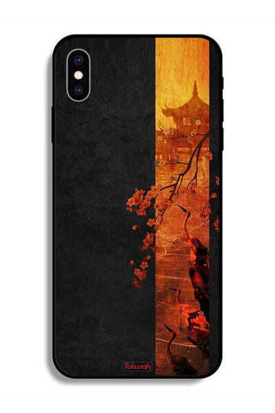 Tolwak جراب حماية لهاتف Apple iPhone X بألوان الخريف الفنية
