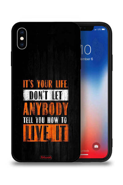 Tolwak جراب حماية Apple iPhone XS Max "Its Your Life"