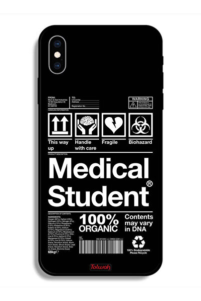 Tolwak جراب حماية لهاتف Apple iPhone X ملصق طالب الطب