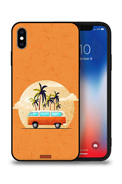Tolwak جراب حماية Apple iPhone XS Max بتصميم حافلة فنية