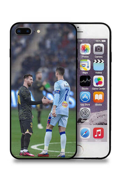 Tolwak جراب حماية لهاتف آيفون 8 بلس من أبل ميسي ورونالدو