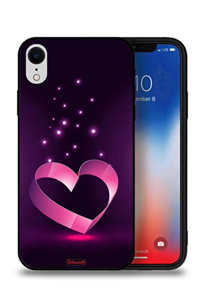 Tolwak جراب حماية لهاتف Apple iPhone XR بتصميم قلب