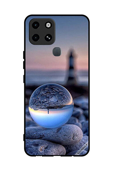 Covernex غطاء حماية لهاتف إنفينيكس سمارت 6، تصوير رائع للطبيعة في زجاج دائري