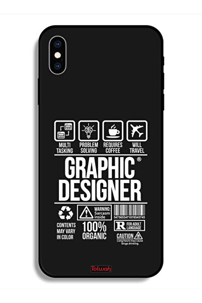 Tolwak Protective Case For Apple iPhone X Graphic Designer Sticker