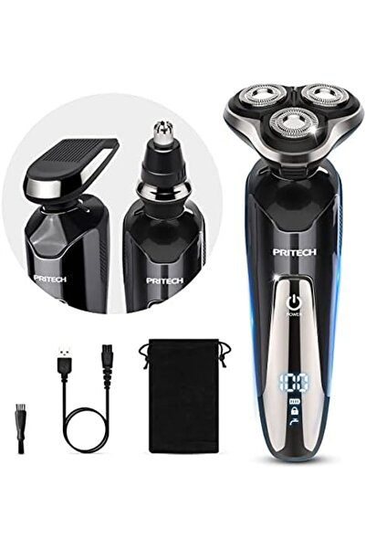 Pritech ماكينة حلاقة PRIITECH للرجال، ماكينة حلاقة كهربائية 3 في 1 للشعر والل...
