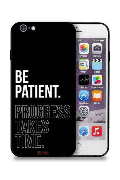 Tolwak جراب حماية لجهاز Apple iPhone 6 Plus/6s Plus - كن صبورًا، فالتقدم يستغرق وقتًا