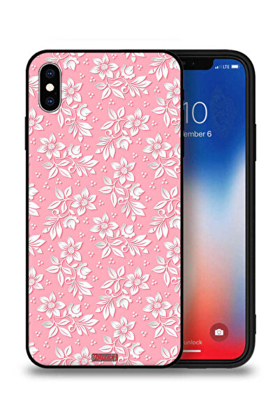 Tolwak جراب حماية من Apple iPhone XS Max بنمط زهور وخلفية