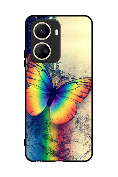 Covernex Protective Case Cover For Huawei nova 10 SE Vintage Rainbow Butterfly