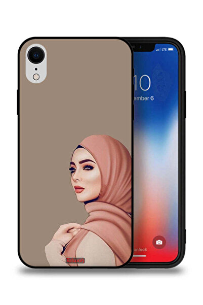 Tolwak جراب حماية لجهاز Apple iPhone XR بطباعة فتاة محجبة جميلة