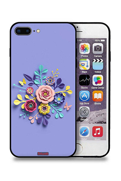 Tolwak غطاء حماية لجهاز Apple iPhone 7 Plus برسومات زهور فنية