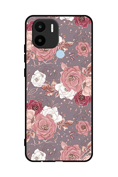 Covernex غطاء حماية لهاتف Xiaomi Redmi A1 Plus بخلفية زهرية