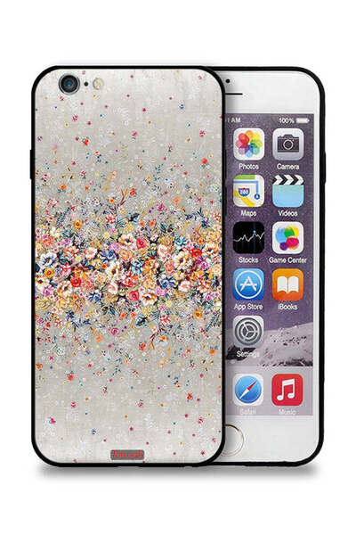 Tolwak غطاء حماية لجهاز Apple iPhone 6/6s برسومات زهور صغيرة وفن تجريدي