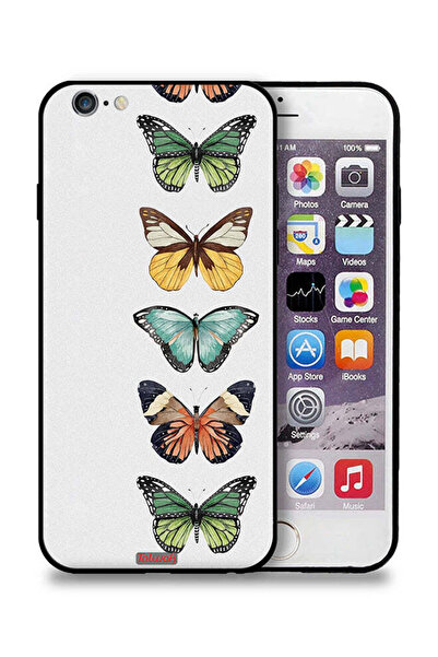 Tolwak غطاء حماية لجهاز Apple iPhone 6/6s بنقشة أربع فراشات