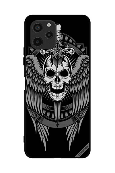 Covernex غطاء حماية لهاتف هواوي نوفا Y61 بتصميم جمجمة وأجنحة نسر