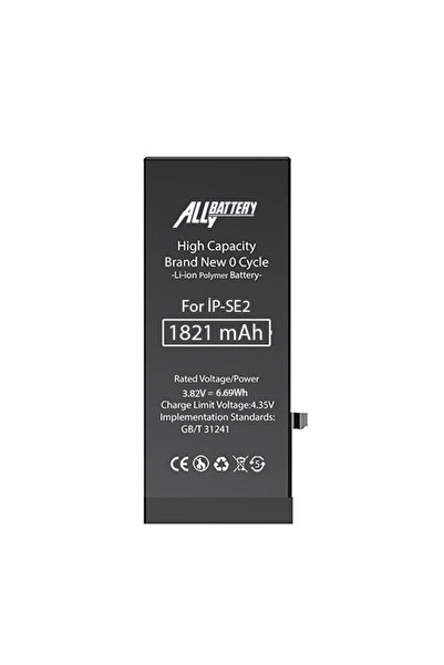 Genel Markalar iPhone SE 2020 1821 Mah Yüksek Kapasiteli Pil Batarya-(5775)