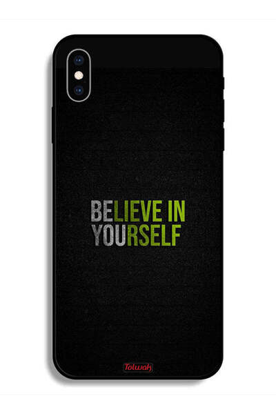 Tolwak Protective Case For Apple iPhone X Believe In Yourself