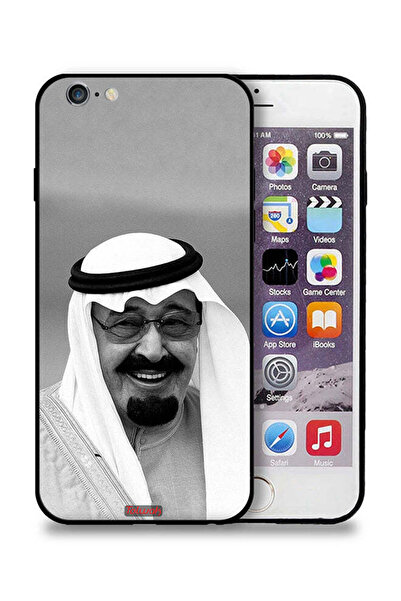 Tolwak غطاء حماية لجهاز آيفون 6/6s من آبل، صورة الملك عبد الله مبتسماً