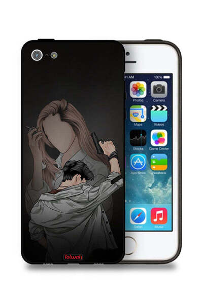 Tolwak غطاء حماية لهاتف Apple iPhone 5/5s/SE بتصميم عصابة زوجين