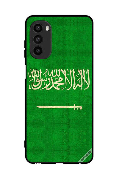 Covernex غطاء حماية لهاتف موتورولا موتو جي 82 بعلم المملكة العربية السعودية ا...