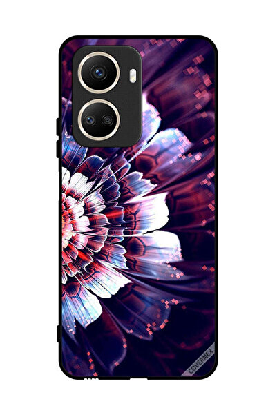 Covernex غطاء حماية لهاتف هواوي نوفا 10 إس إي مع زهرة كبيرة منعكسة على الجانب...