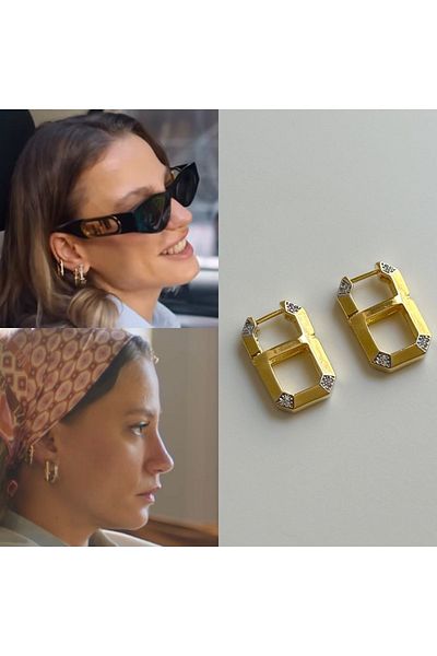 Özce Serenay Earring Who Came Who Passed Women's Gold Earring