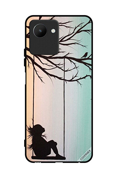 Covernex غطاء حماية لهاتف Realme C30s، رسمة فتاة صغيرة حزينة