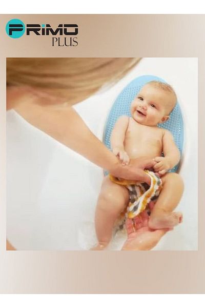 Primo Plus Clean, non-slip baby bath safe cradle with sturdy reclining headrest