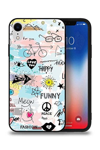 Tolwak غطاء حماية Apple iPhone XR مطبوع عليه Love You