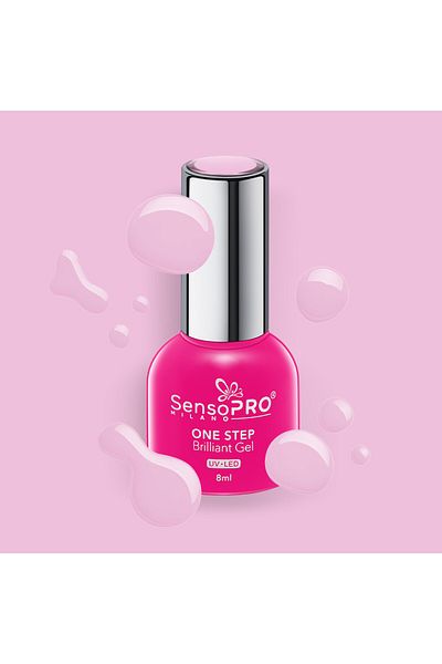 SensoPRO Milano Ojă semipermanentă Brilliant într-un singur pas, 8 ml, Graceful Ballerina #12