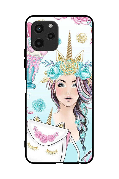 Covernex غطاء حماية لهاتف هواوي نوفا Y61 رموش على الحقيبة وفتاة وحيد القرن