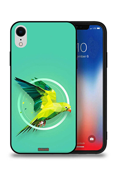 Tolwak جراب حماية لجهاز Apple iPhone XR بتصميم فن تجريدي ببغاء