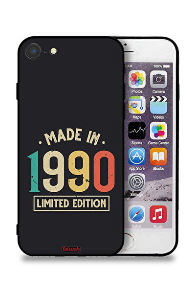 Tolwak غطاء حماية لجهاز Apple iPhone 8، إصدار محدود، صنع في عام 1990