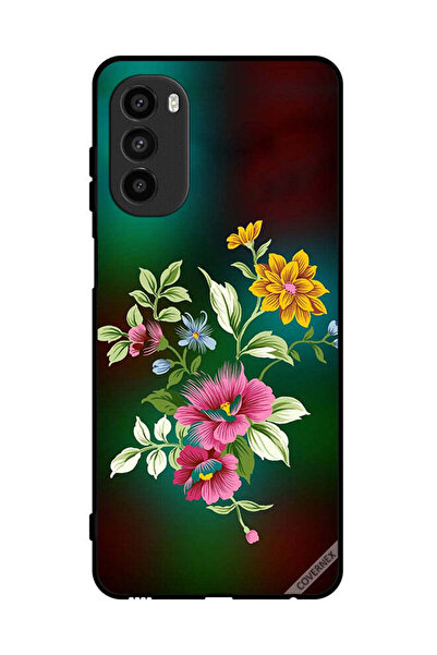 Covernex غطاء حماية لهاتف موتورولا موتو جي 82 برسومات زهور عالية الدقة