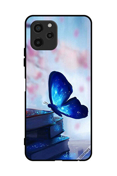 Covernex غطاء حماية لهاتف هواوي نوفا Y61 بتصميم فراشة جالسة على كتاب