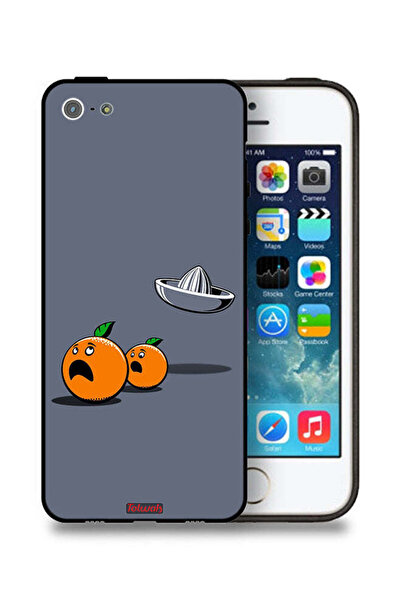 Tolwak جراب حماية لجهاز Apple iPhone 5/5s/SE بتصميم فني رقمي بسيط وفكاهي