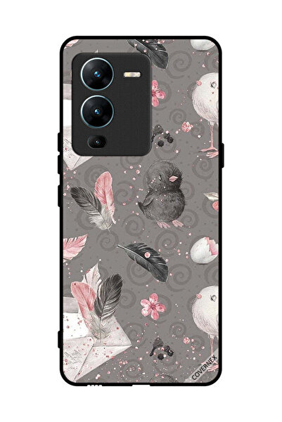 Covernex غطاء حماية لهاتف فيفو V25 برو - ريش وفراخ