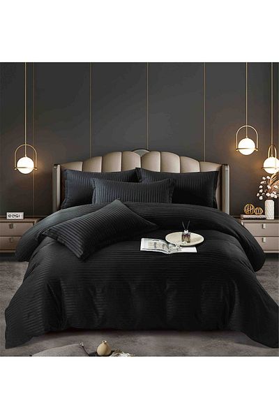CHIRASO Lenjerie CHIRASO Damasc Premium, 6 Piese, Cearceaf clasic 230x250 cm, 4 Fețe de Pernă