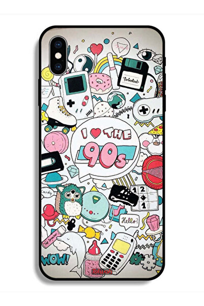 Tolwak جراب حماية لهاتف Apple iPhone X أحب التسعينيات