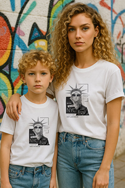 TARZ STİL Tricou Trend cu imprimeu Statuia Libertății compatibilă cu mama și ...