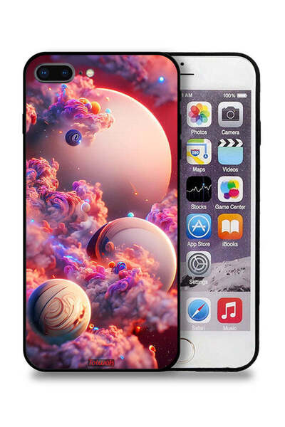 Tolwak غطاء حماية لجهاز Apple iPhone 7 Plus بطبعة غيوم وفن تجريدي